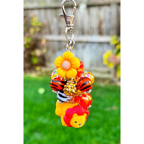 Lion Safari Iwako Kawaii Keychain Purse Bag Charm - Picture 5 of 6